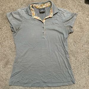 Grey Ariat equestrian polo shirt size small